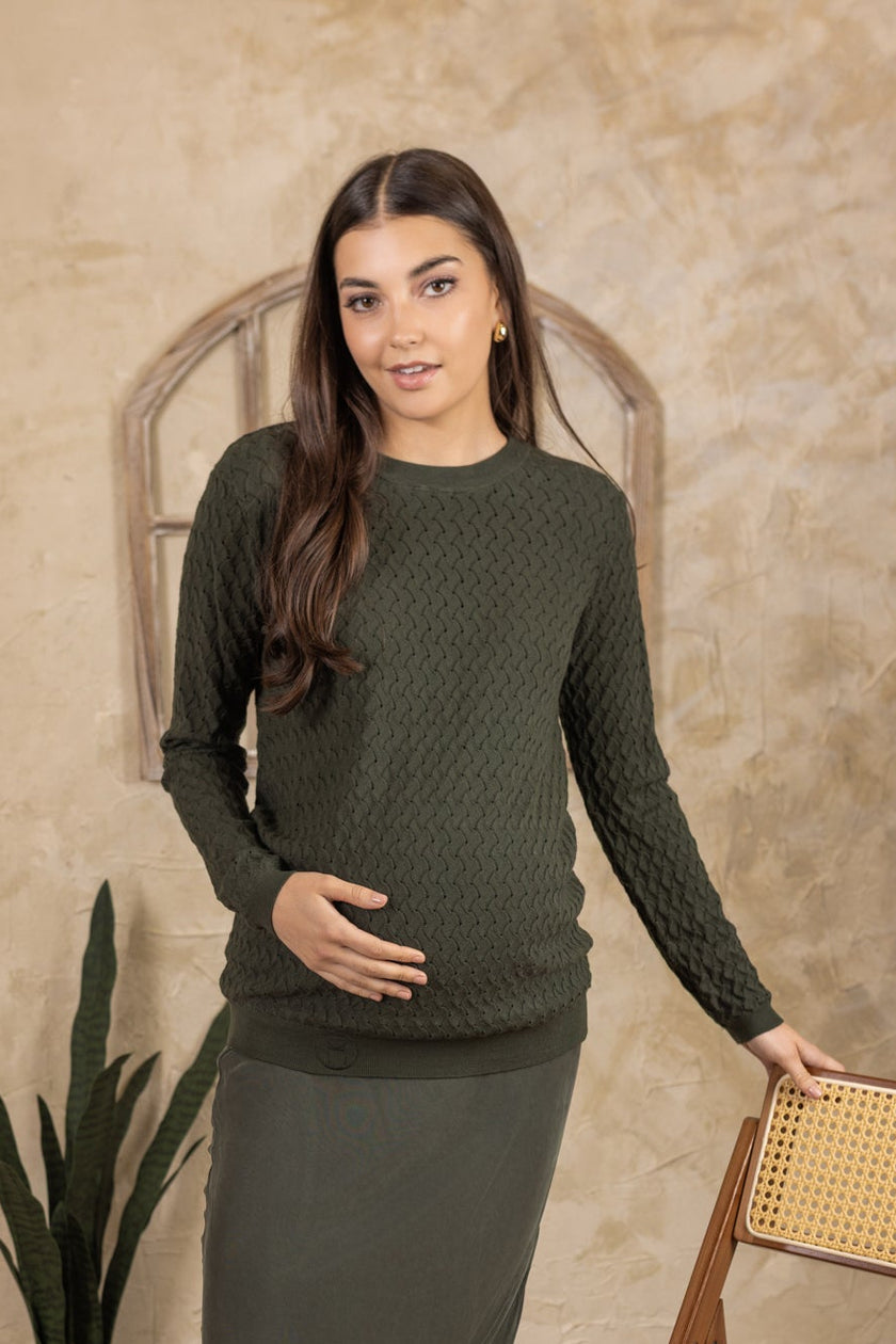 Harvest Crewneck Hunter Green