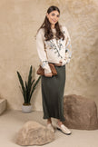 Cedar Floral Crewneck Cream