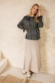 Coot Collard Blouse Navy