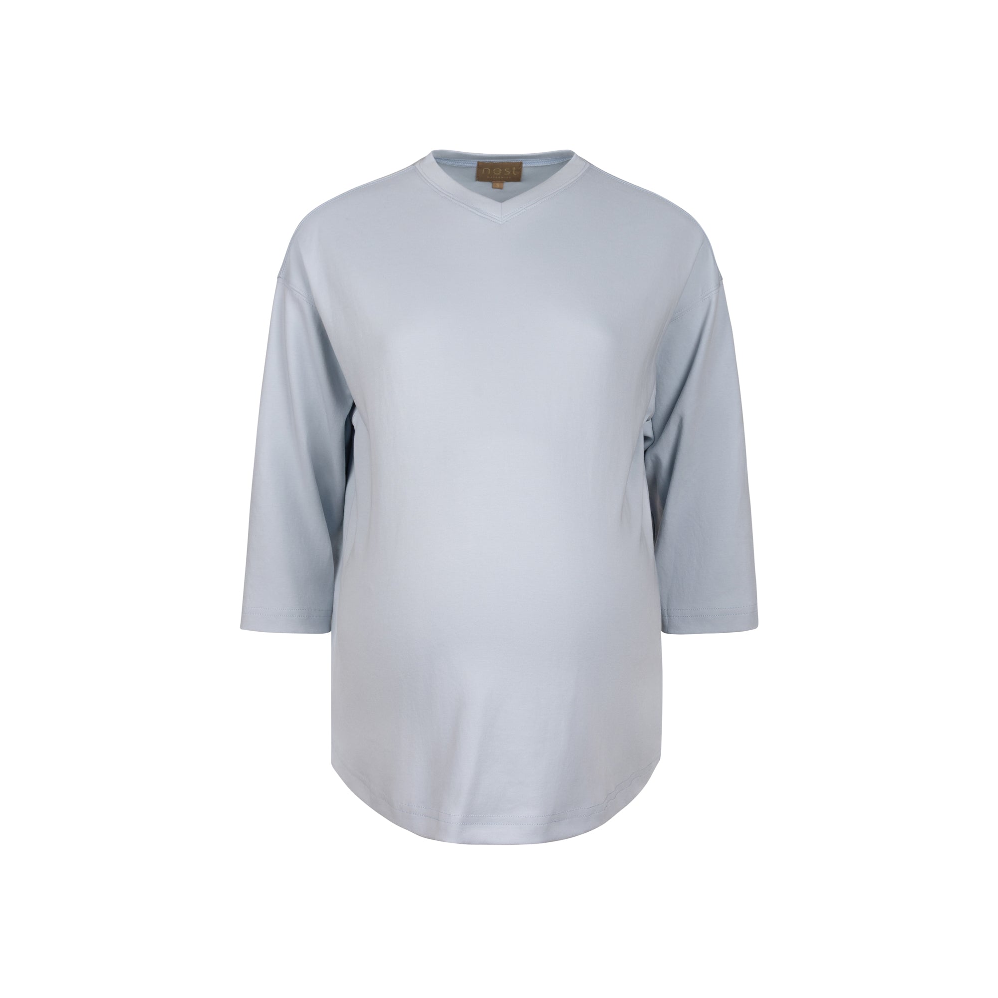 Lilly Over the Valley V-Neck Tshirt Sky Blue