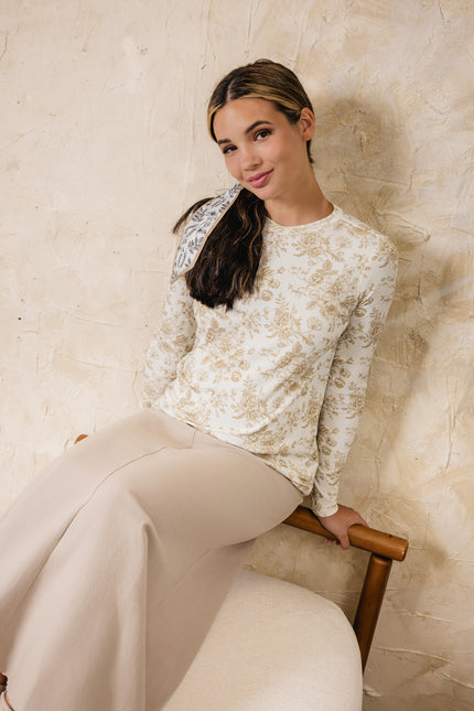 Canyon V-Neck TShirt Natural