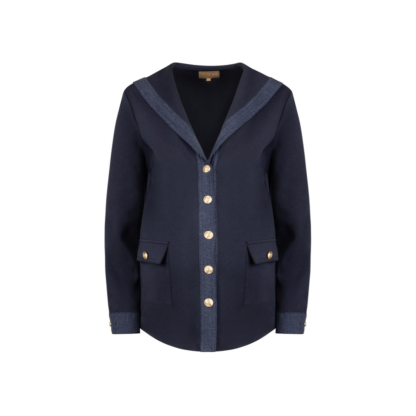 Plover Button Down Dark Navy