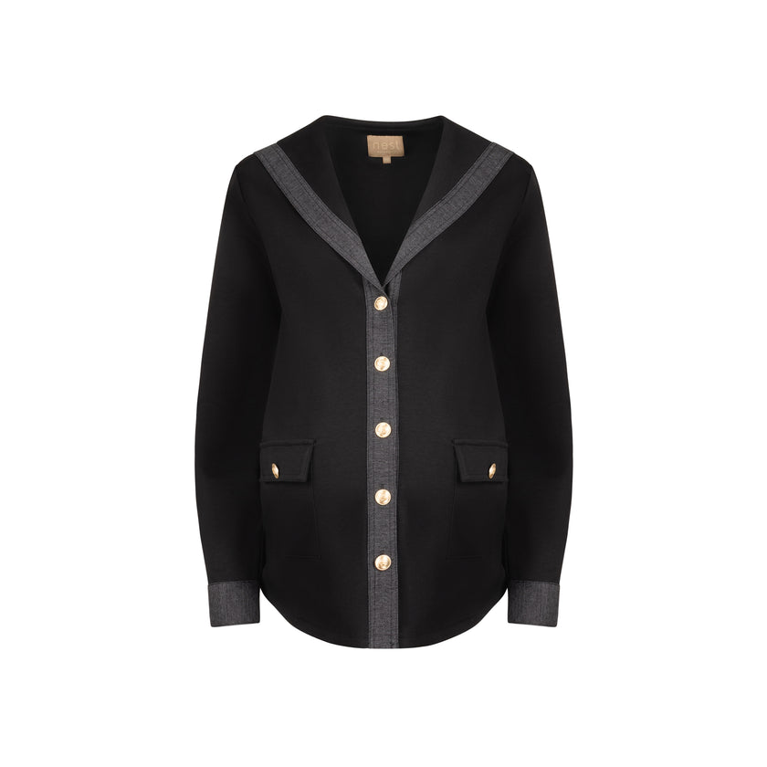 Plover Button Down Black