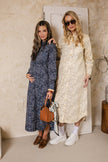 Sunray Bandan Dress Navy