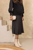 Black Cloud Satin Sweater
