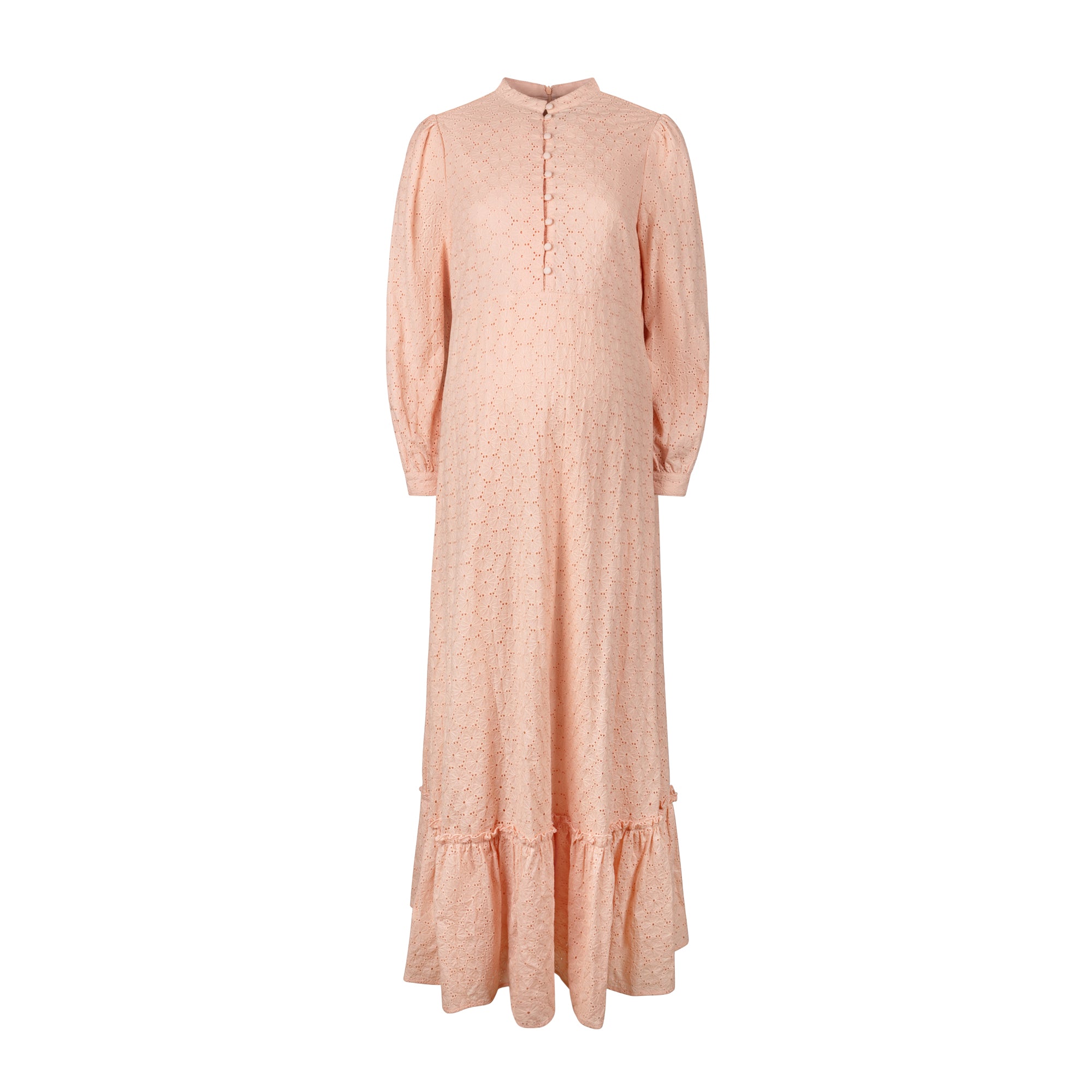 Black Bird Eyelet Dress Pink