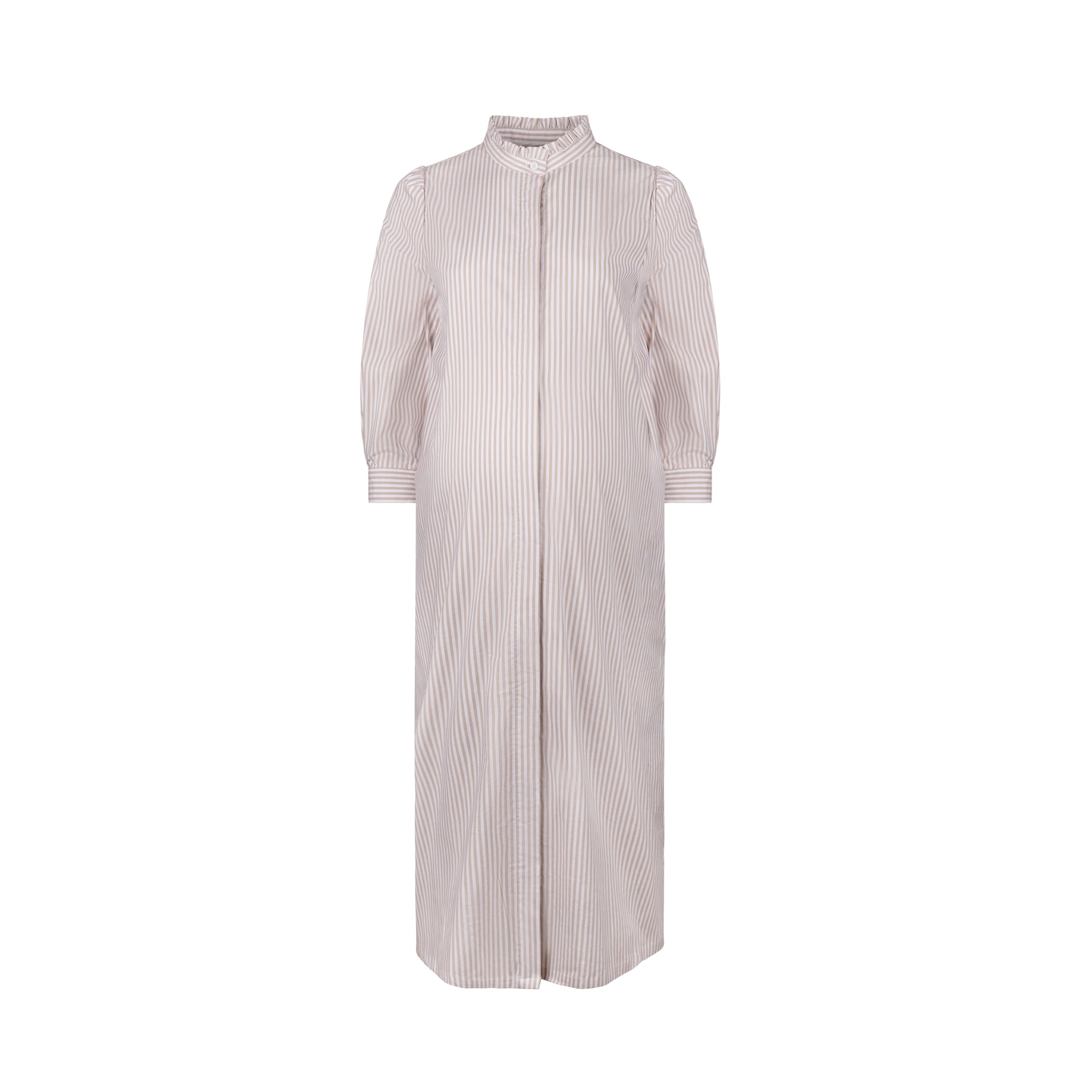 Sweet Fern Stripe Dress Beige