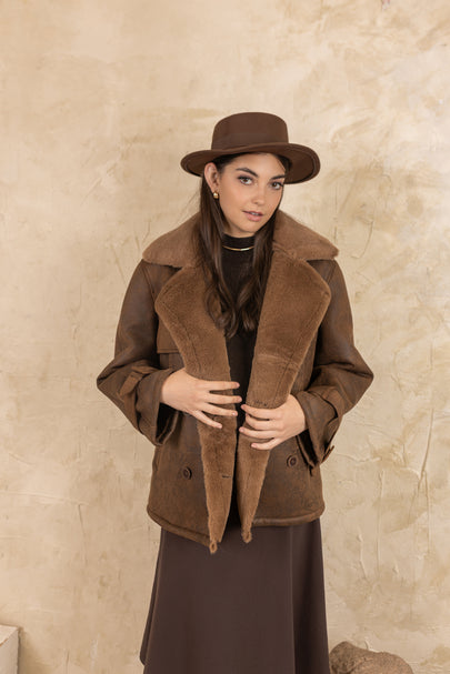 Snowbird Faux-Fur Lined Jacket Brown