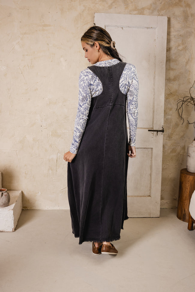 Brushed Denim Black Jumper