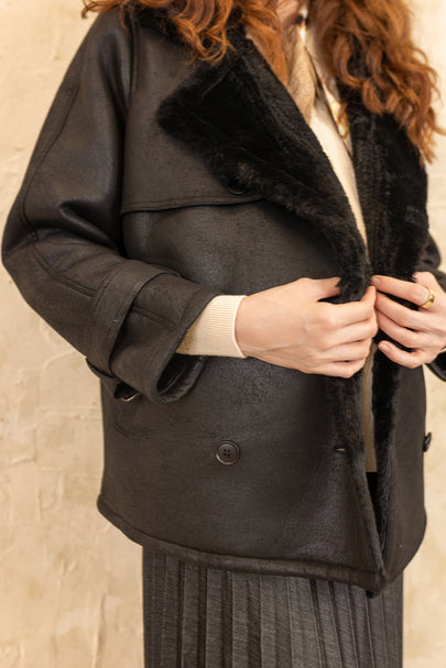 Snowbird Faux-Fur Lined Jacket Black