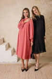 Prairie Flowing Dress Black