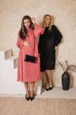 Prairie Flowing Dress Dark Mauve Pink