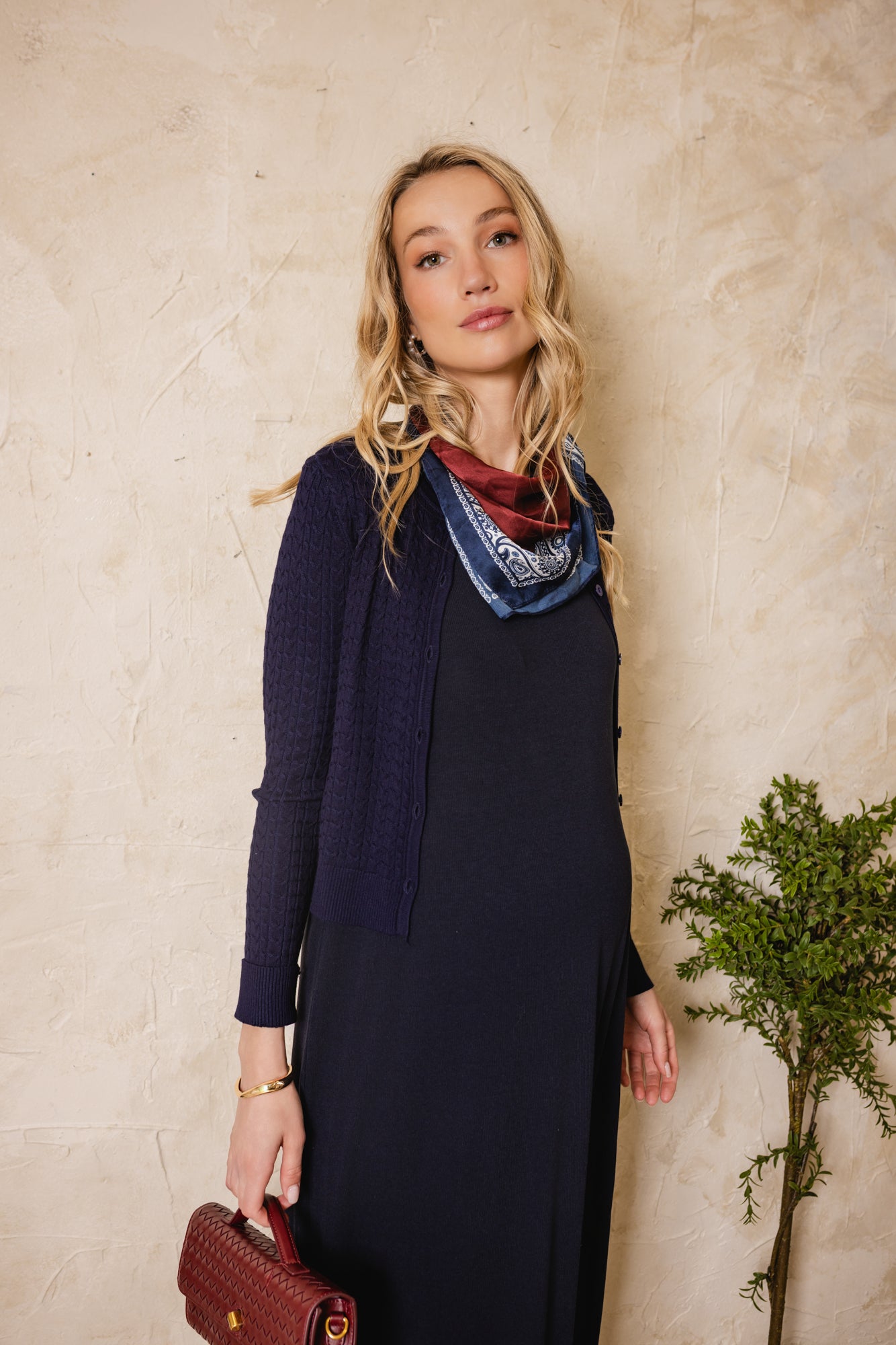 Marsh Sleeveless Shell Dress Navy