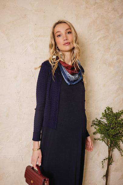 Marsh Sleeveless Shell Dress Navy