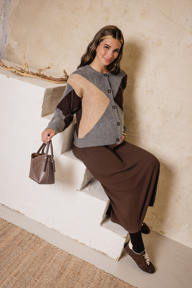 Saffron Argyle Cardigan