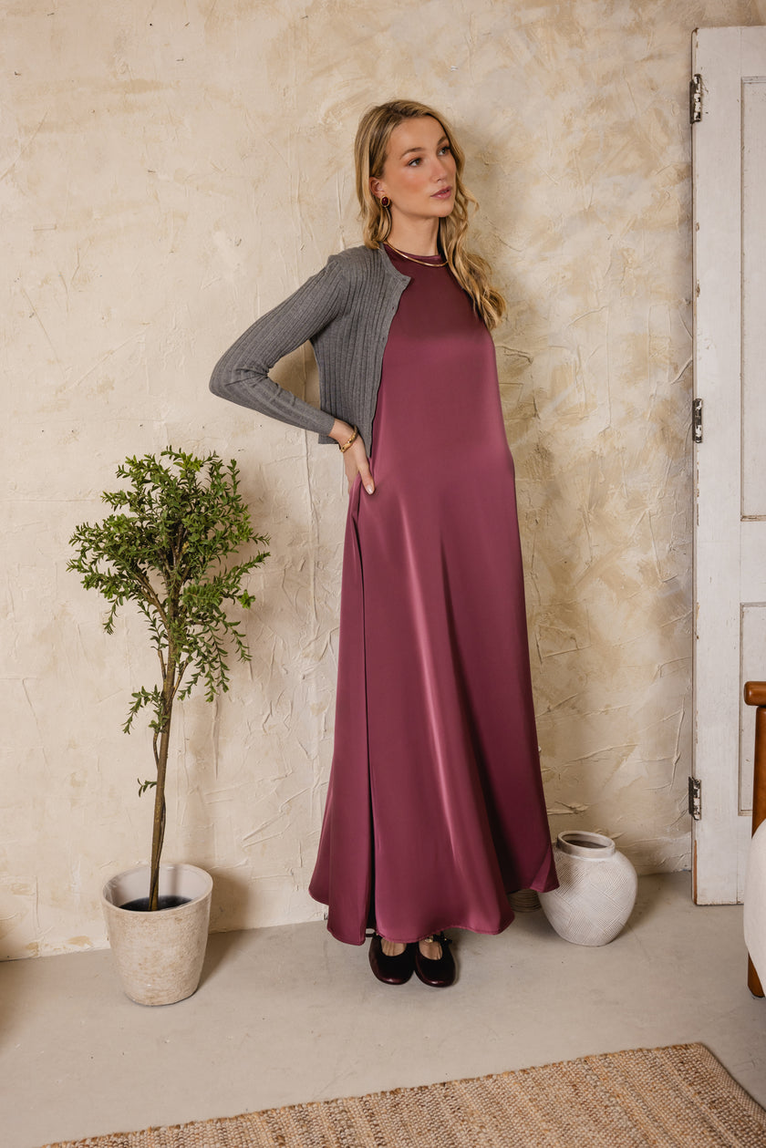Monarch Slip Dress Mauve
