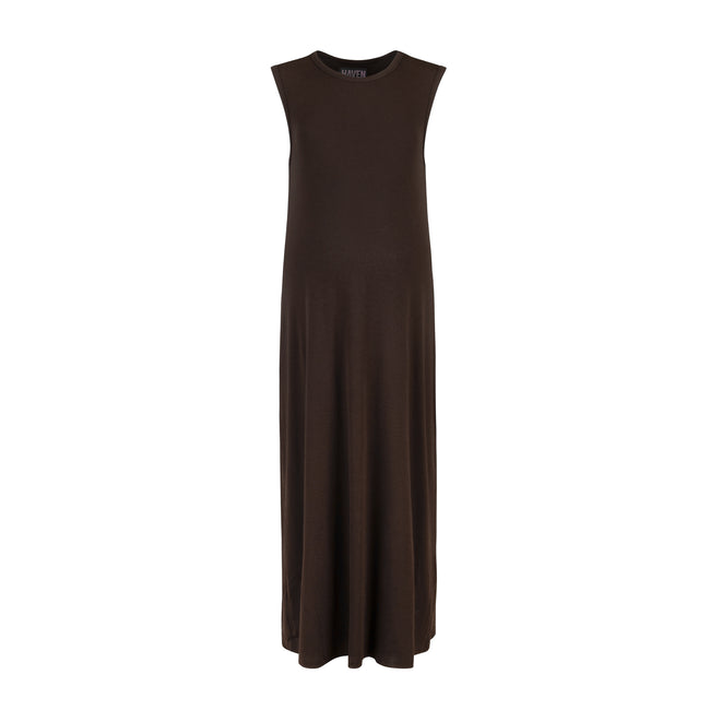 Marsh Sleeveless Shell Dress Brown