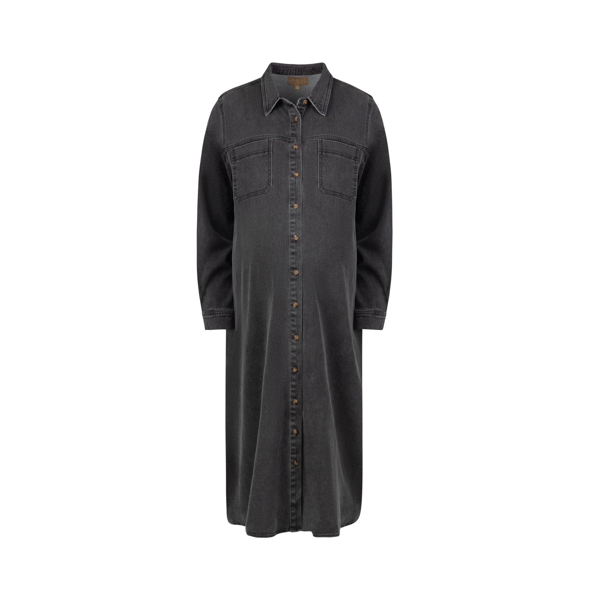 Breeze Dark Denim Shirt Dress