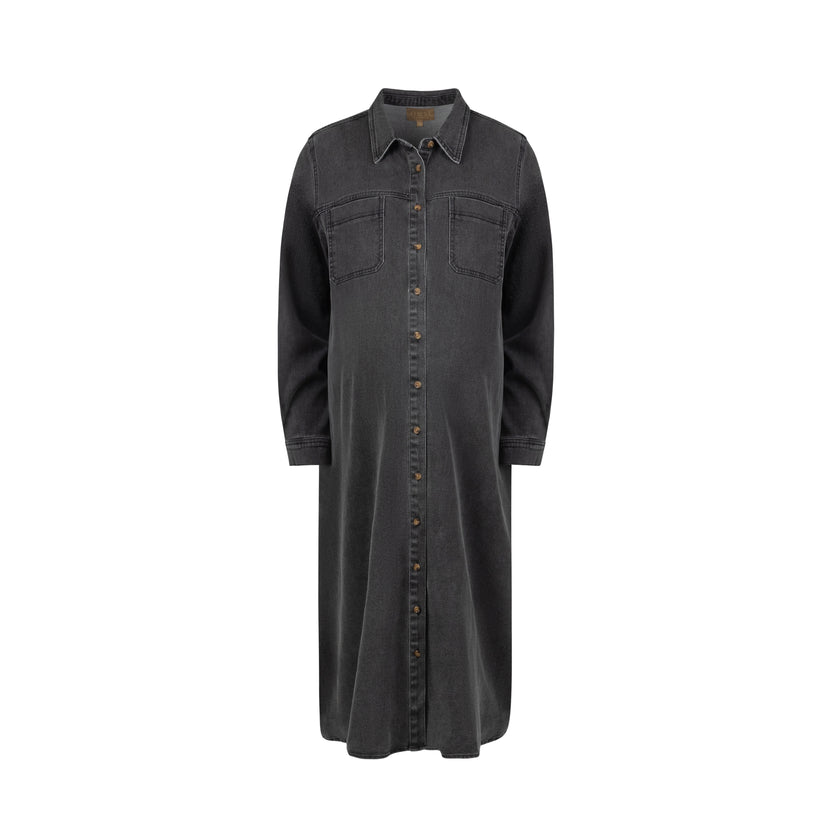 Breeze Dark Denim Shirt Dress