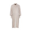 Petunia Pinstripe Dress Beige