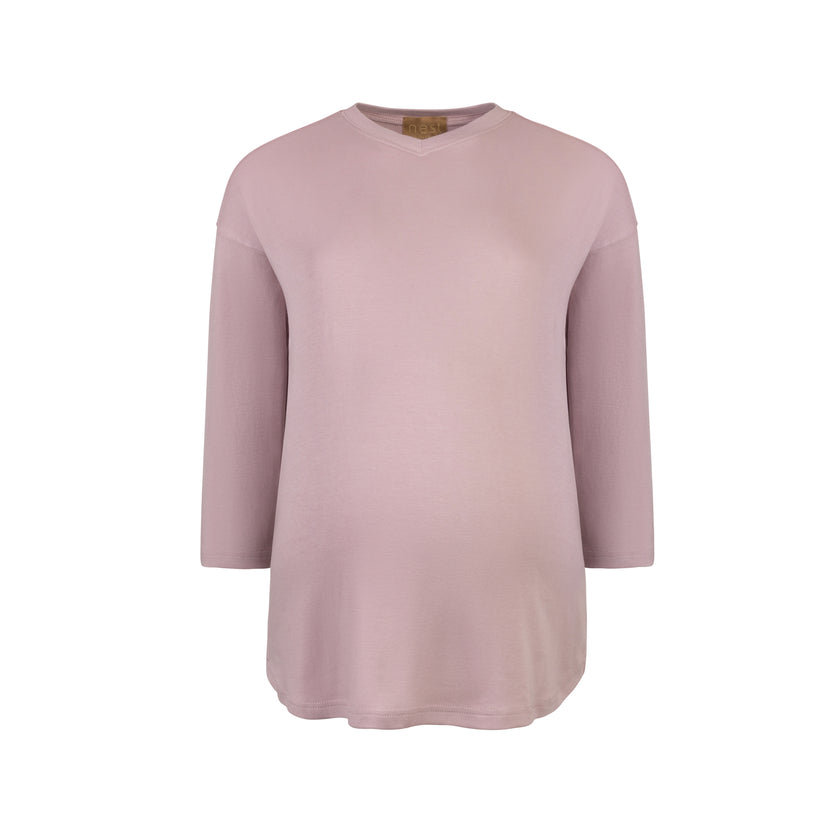 Lilly Over the Valley V-Neck Tshirt Lilac