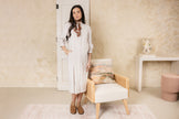 Sweet Fern Stripe Dress Beige