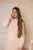 Black Bird Eyelet Dress Pink