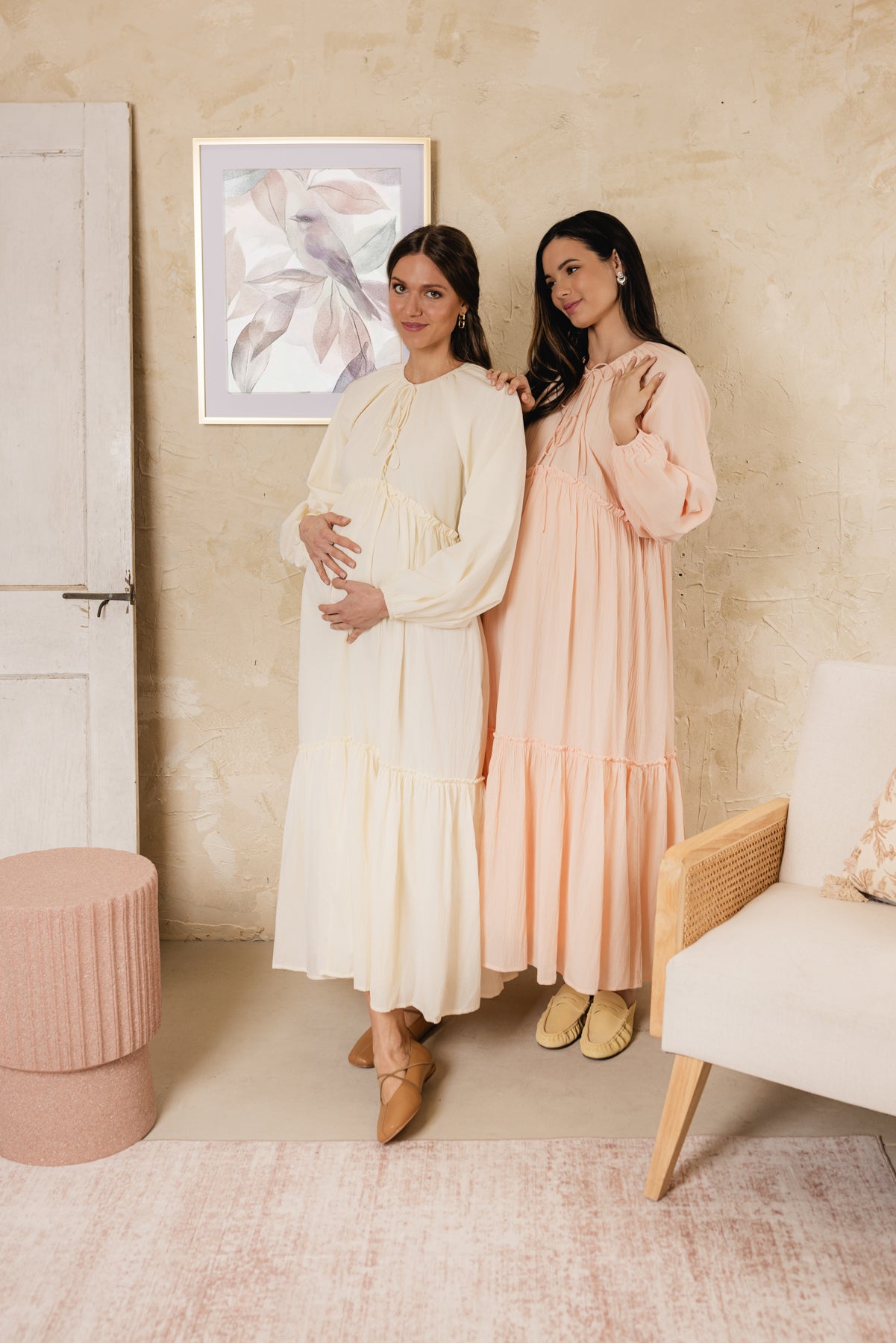 Figa Flow Dress Pale Yellow