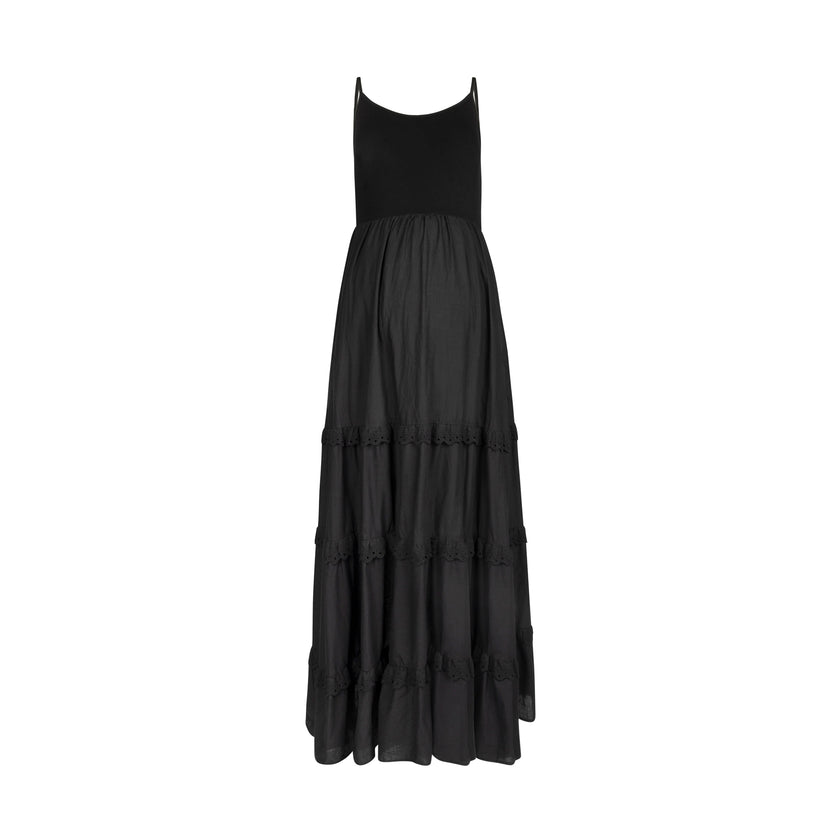 Bristle Birds Eyelet Jumper Black