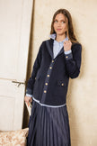 Quail Classic Shirt Blue and White
