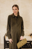 Iris Shirt Dress Charcoal
