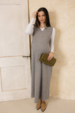 Bayberry Pocket Jumper Stone Grey