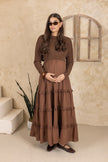 Slaye Chunky Sweater - Cropped Brown