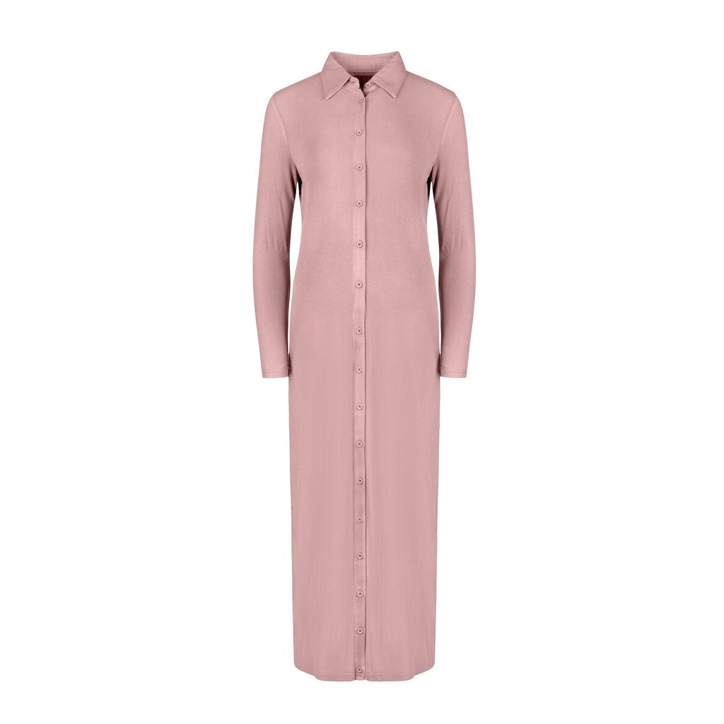 Sunbird Button Down Dress Mauve