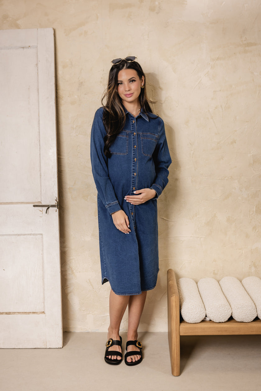 Breeze Denim Shirt Dress