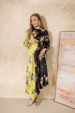 Royal Fern Dress Black / Lime
