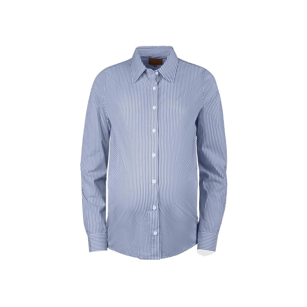 Quail Classic Shirt Blue and White