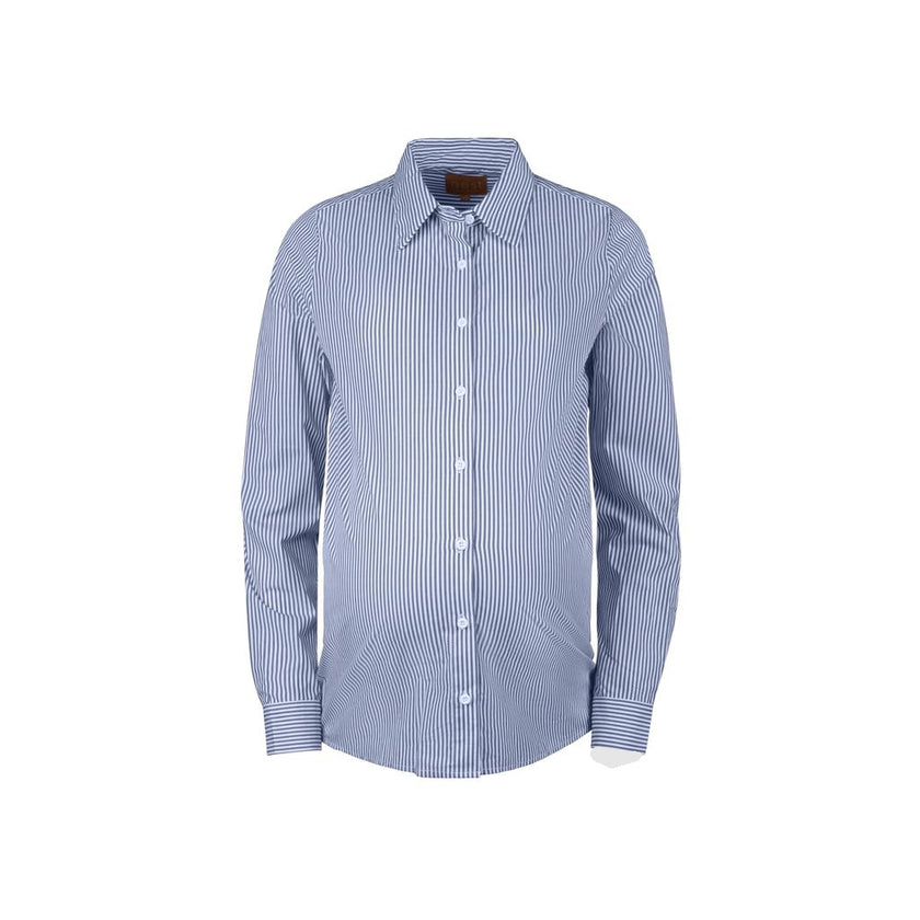 Quail Classic Shirt Blue and White